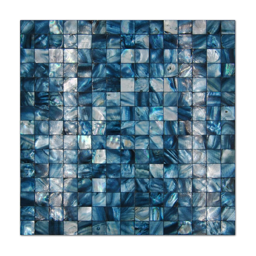 Blue Mother of Pearl Mosaic Tiles