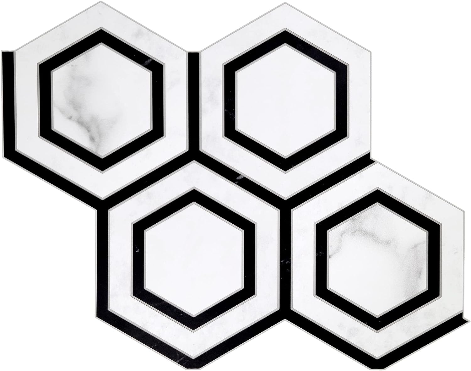 Hexagon Peel and Stick Backsplash