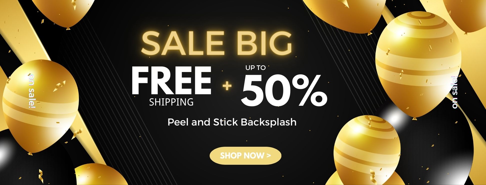big sale up to 50% peel and stick backsplash