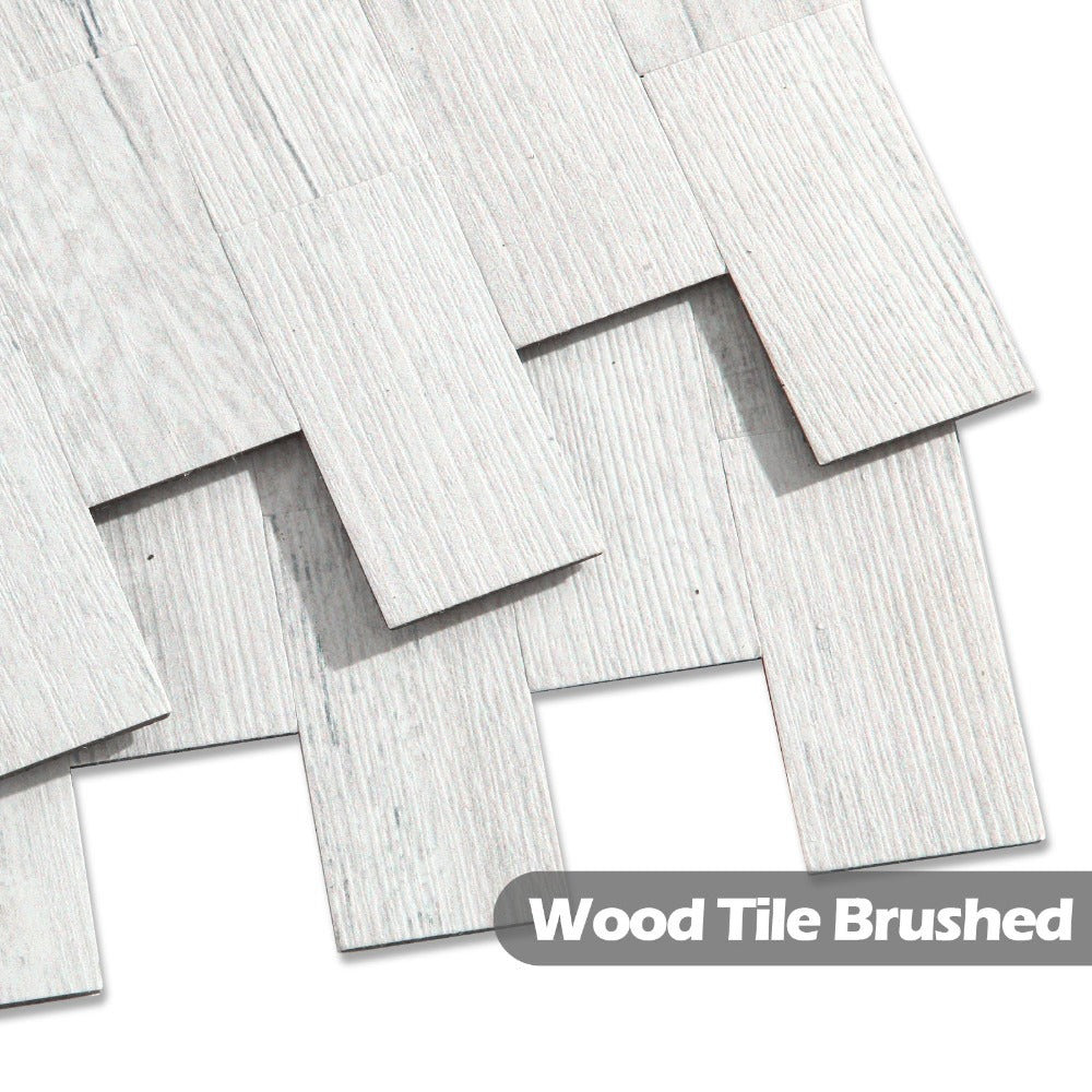 Wood Tile Backsplash Detail