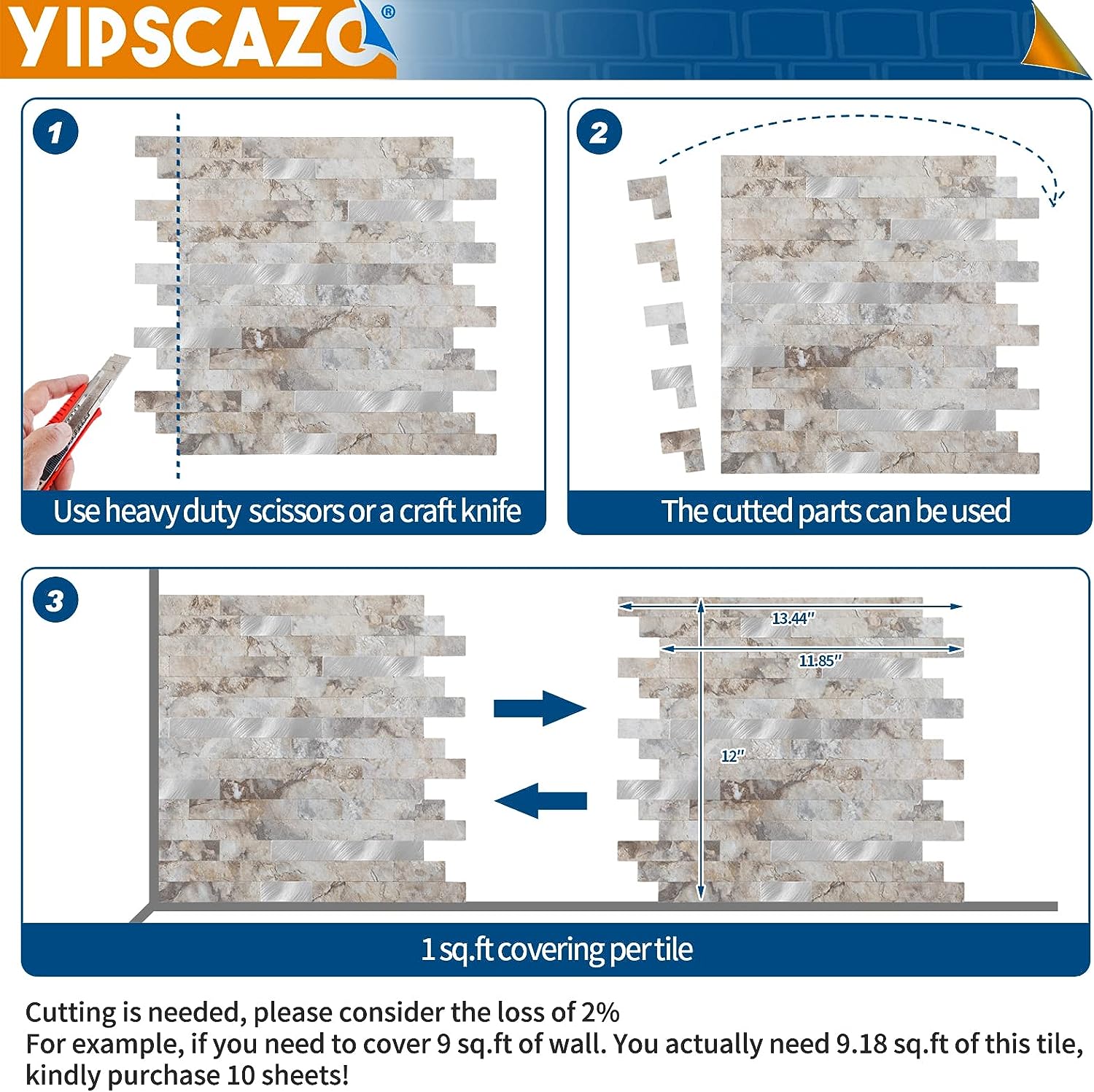 PVC backsplash tile size image Linear Blend in Perisa