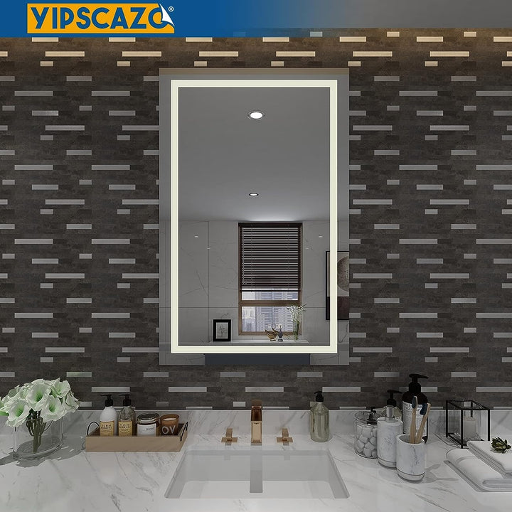 PVC tile backsplash life style image Linear Blend in Black