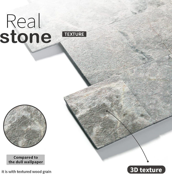 backsplash peel and stick pvc mosaic in Bluestone composite image