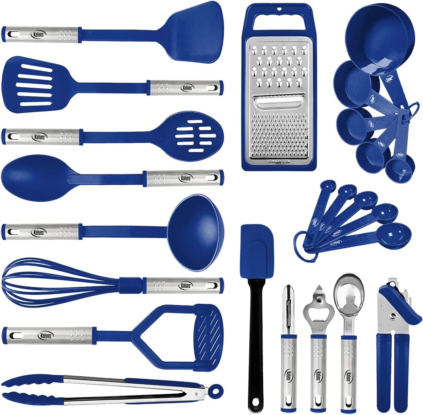Nylon and Stainless Steel Kitchen Utensil Set 24 Pcs