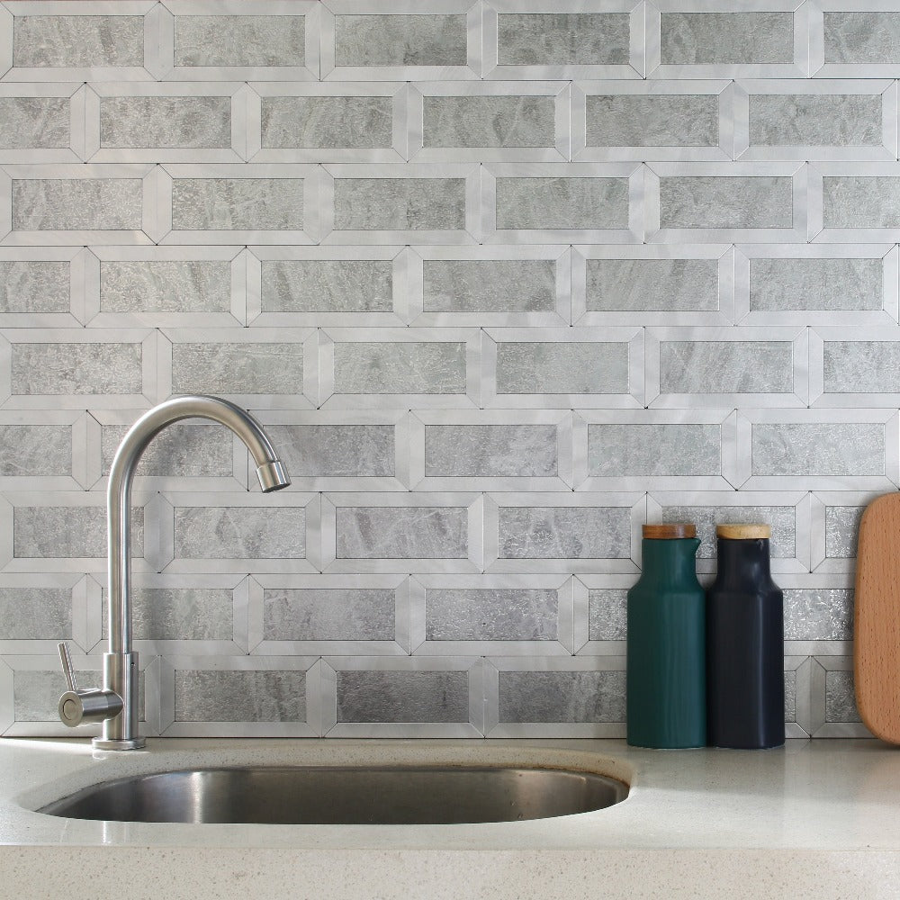 Stone metal tile use for wall