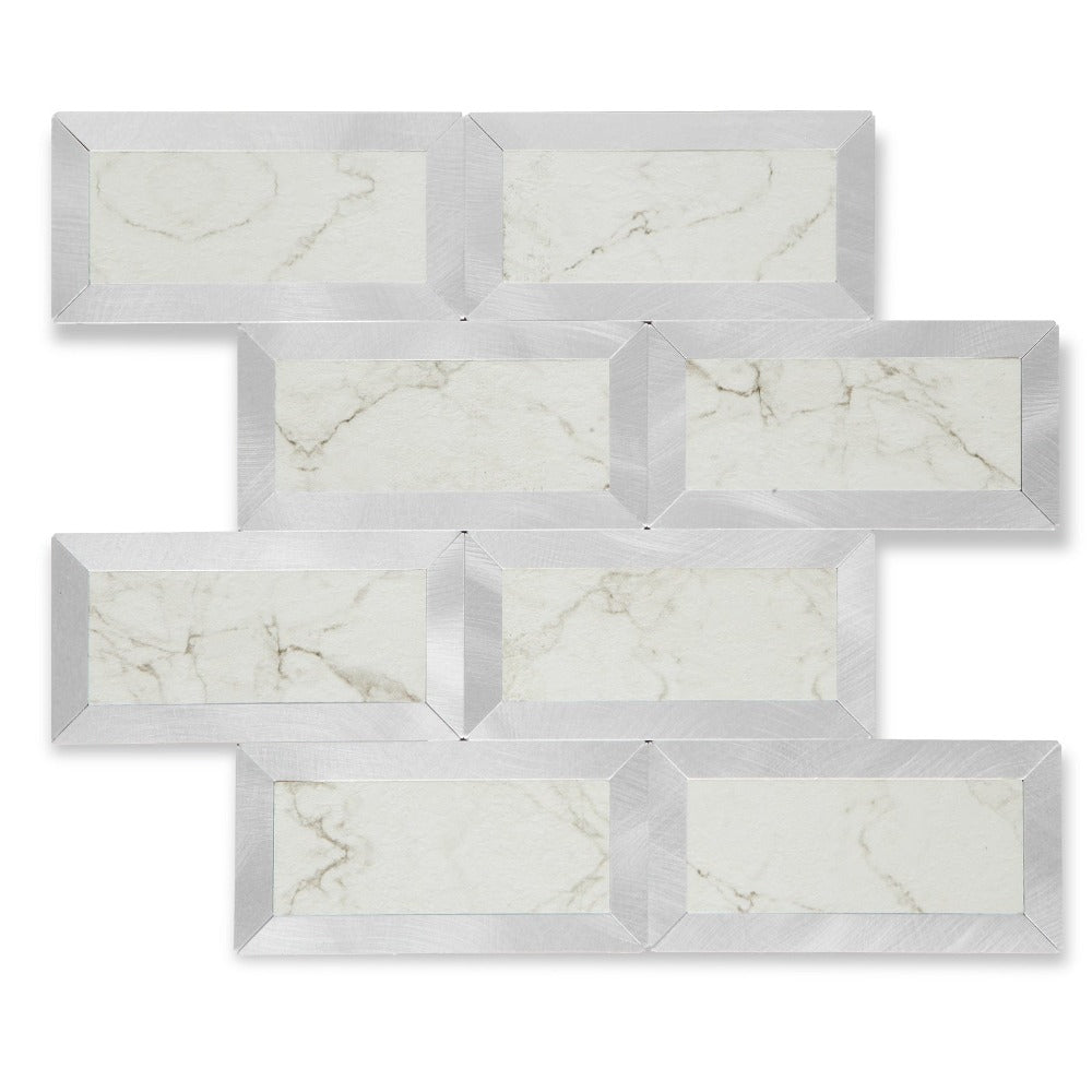 Marble Beige peel and stick tile