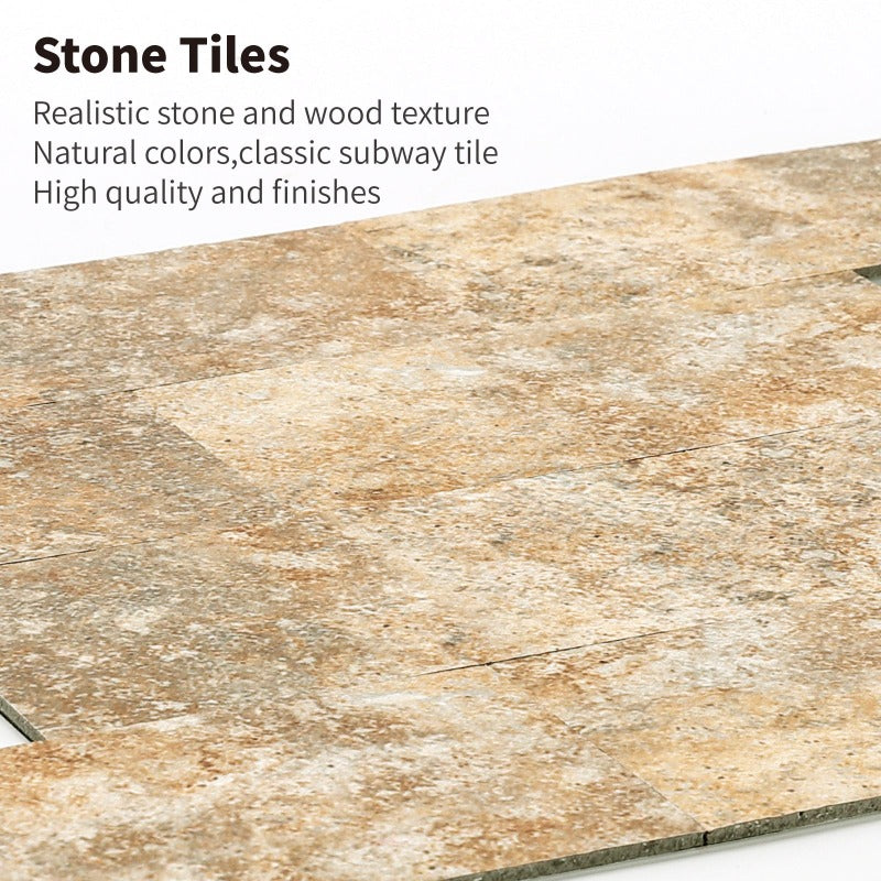 Realistic stone and wood texture